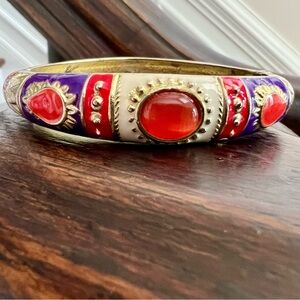 Vibrant Enamel Bangle Bracelet
